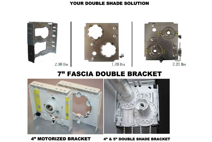 Double Roller Shade Brackets
